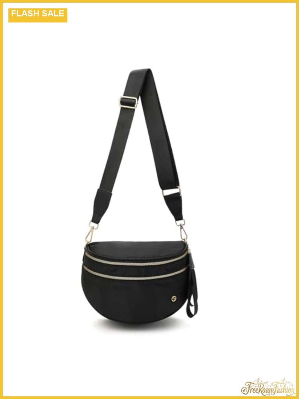 Nylon Checkered Crossbody Bum Bag Adjustable Strap